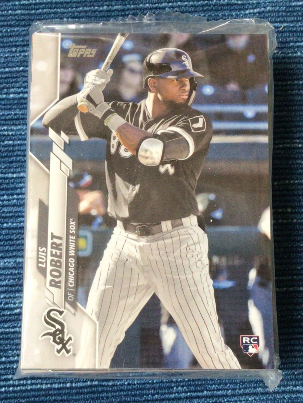 Sealed 2020 Topps Hanger Pack Luis Robert RC Rookie Card Top Showing Mets 126U